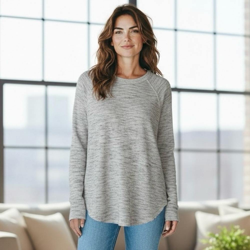 RD Style Light Gray Long Sleeve Top